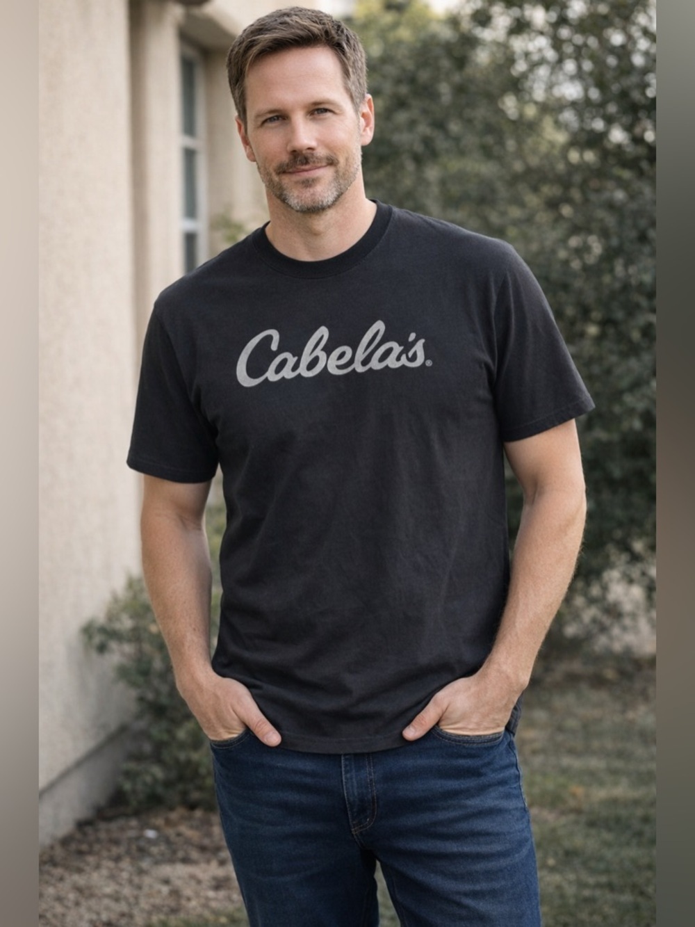 Cabela's Classic Black Short Sleeve Tee Men’s Large